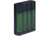 GP Batteries Portable PowerBank 134DX411270AAHCEC4, 2600 mAh, Nikkelmetallhydrid (NiMH), Sort Strøm artikler - Batterier - Batterilader