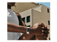 Bilde av Fitbit Charge 6 - Sølvaluminium - Aktivitetssporer Med Uendelighetsbånd - Silikon - Porselen - Nfc, Bluetooth
