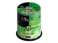 Intenso - 100 x DVD-R - 4.7 GB 16x - spindel PC-Komponenter - Harddisk og lagring - Lagringsmedium
