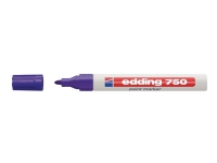 Bilde av Edding 750 Gloss Paint - Markør - Permanent - For Glass, Metall, Plast - Fiolett - Fargeblekk - 2-4 Mm