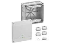 SPELSBERG Afgreningskasse, Kapslingsklasse IP55/IP66, Max. 16², Slagstyrke IK07, Beskyttelsesklasse II
