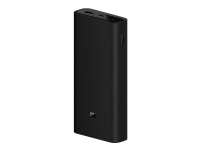 Xiaomi Mi - Strømbank - 20000 mAh - 74 Wh - 50 watt - 4 A - High Power Flash - 3 utgangskontakter (USB, 24 pin USB-C) - svart Tele & GPS - Batteri & Ladere - Kraftbanker