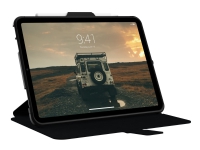 UAG Rugged Case for iPad 10.9 (10th Gen, 2022) - Scout Folio Black - Skjermdeksel for nettbrett - termoplast-polyuretan (TPU) - svart - 10.9 - for Apple 10.9-inch iPad (10. generasjon) PC & Nettbrett - Nettbrett tilbehør - Deksel & vesker