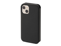 Hama Essential Line MagCase Finest Sense - Lommebok for mobiltelefon - MagSafe-samsvar - leatherette - svart - for Apple iPhone 13