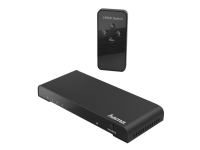 Hama 3x1 - Switch - 4 x HDMI - stasjonær PC tilbehør - KVM og brytere - Switcher