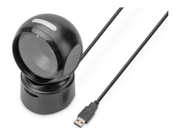 DIGITUS - Stregkodescanner - desktopmodel - 2D imager - 200 scan / sekund - afkodet - USB