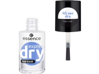 Essence Express Dry, 8ml, Transparent, Hurtigtørkende, Glans, Glans, Pensel, Flaske Sminke - Negler