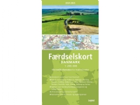 Færdselskort Danmark 2024-2025 | Språk: Dansk Bøker - Reise & Geografi