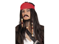 Pirat paryk med skæg Leker - Rollespill - Kostyme tilbehør