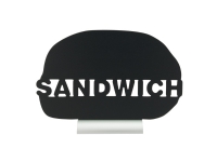 Securit® silhouet SANDWICH bordskilt med alufod Barn & Bolig - Bartilbehør - Menyer