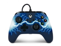 PowerA XBGP0190-01, Gamepad, PC, Xbox One, Xbox One S, Xbox One X, D-pute, Hjem-knapp, Menyknapp, Valg-knapp, Koblet med ledninger (ikke trådløs), USB, Sort, Blå