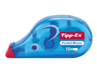 Tipp-Ex Pocket Mouse - Retterulle - 4.2 mm x 10 m - transparent blå (en pakke 10) Skriveredskaper - Bevis - Korrekturruller
