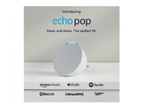 Amazon Echo Pop - Smarthøyttaler - Bluetooth, Wi-Fi - Appstyrt - Isbrehvit Smart hjem - Talestyring - Amazon Alexa