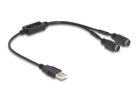 Delock - Adapter för tangentbord/mus - USB 2.0 - svart