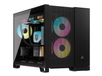 2500D Airflow - Dual Chamber - Kabinett - Minitower - Svart