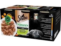 Sheba SHEBA Blanding av smaker - våt kattemat - 6x400 g Kjæledyr - Katt - Kattefôr