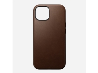 Nomad Modern Leather Case, Etui, Apple, iPhone 15, 15,5 cm (6.1), Brun