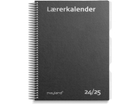 Studie Lærerkalender A5 matsort genbrugskarton 2024/2025 Papir & Emballasje - Kalendere & notatbøker - Kalendere