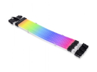 Lian Li STRIMER PLUSV2 TRIPL, 3x8pin, 1 stk, svart, transparent, silikon, termoplastisk elastomer (TPE), 0,335 m PC tilbehør - Kabler og adaptere - Strømkabler