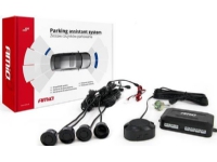 Sett med parkeringssensorer reverserende summer 4 sensorer svart amio-01567