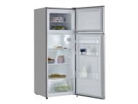 SEVERIN DT 8761 - Kjøleskap/fryser - toppfryser - bredde: 54.2 cm - dybde: 55 cm - høyde: 143.4 cm - 206 liter - Klasse E - sølv