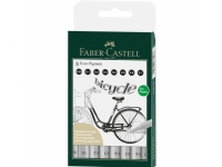 Faber-Castell Ecco Pigment Fineliner 8stk i et FABER CASTELL etui Skriveredskaper - Fiberpenner & Finelinere - Fine linjer