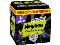 Ninjamas for gutter 4-7 år absorberende nattbukser, 60 stk, månedsboks