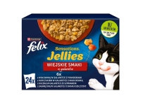Felix Sensations landlige smagsoplevelser i gelé - 24x 85g Kjæledyr - Katt - Kattefôr