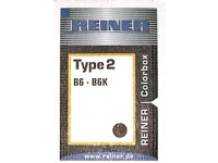 Stempelpude Reiner Colorbox, type 2, 6 cifre, sort Kontorartikler - Frimerker - Stempelputer & Stempelfarge