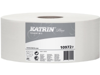 Toiletpapir Katrin Plus 2-lag Ø24 cm 310 m Uperforeret Hvid,6 rl/krt Rengjøring - Tørking - Toalettpapir og dispensere