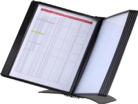 A4 Easymount arkiveringssystem för 10 fickor svart skrivbordsmodell – exkl. fickor