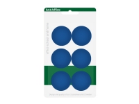 Magneter bnt blå Ø30mm blister 6stk/pak interiørdesign - Tilbehør - Magneter