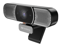 Sandberg All-in-1 Webcam 2K HD - Nettkamera - farge - 4 MP - 2560 x 1440 - 2K - lyd - USB 2.0 - MJPEG PC tilbehør - Skjermer og Tilbehør - Webkamera