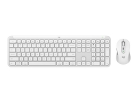 Bilde av Logitech Signature Slim Combo Mk950 - Tastatur- Og Mussett - Trådløs - Bluetooth 5.1 Le - Qwerty - Nordisk - Elfenbenshvit