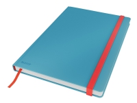 Leitz Cosy - Notisbok - eskebundet - B5 (176 x 250 mm) - 80 ark / 160 sider - rutet - calm blue - laminert kartong