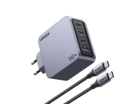 Ugreen Nexode Pro 160W GaN Charger with USB-C Cable, inomhus, AC, Svart, Grå Tele & GPS - Mobilt tilbehør - Diverse tilbehør