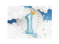Bilde av Partydeco Stående Folieballong 1 84cm Blå