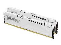 Kingston FURY Beast - DDR5 - sett - 64 GB: 2 x 32 GB - DIMM 288-pin - 6000 MHz / PC5-48000 - CL30 - 1.4 V - ikke-bufret - on-die ECC - hvit