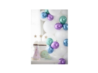 Blå glossy ballon, 50 stk Skole og hobby - Festeutsmykking - Ballonger