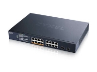 Zyxel XMG1915 Series XMG1915-18EP - Switch - administrert, NebulaFLEX-sky - L3 Lite - smart - 8 x 100/1000/2.5G (PoE++) + 8 x 100/1000/2.5G + 2 x Gigabit SFP / 10 Gigabit SFP+ - rackmonterbar - PoE++ (180 W) PC tilbehør - Nettverk - Switcher