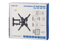 LogiLink - Brakett - for LCD-TV - solid kaldpresset stål - skjermstørrelse: 23-55 - veggmonterbar TV, Lyd & Bilde - Monteringsfester - Vegg