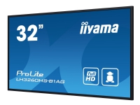 iiyama ProLite LH3260HS-B1AG - 32 Diagonalklasse (31.5 synlig) LED-bakgrunnsbelyst LCD-skjerm - intelligent skilting - med innebygd SoC-mediespiller - 1080p 1920 x 1080 - kantbelyst - svart, matt finish PC tilbehør - Skjermer og Tilbehør - Digitale skilt