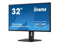 iiyama ProLite XB3288UHSU-B5 - LED-skjerm - 32 (31.5 synlig) - 3840 x 2160 4K @ 60 Hz - VA - 300 cd/m² - 3000:1 - 3 ms - 2xHDMI, DisplayPort - høyttalere - svart, matt PC tilbehør - Skjermer og Tilbehør - Skjermer