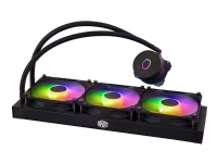 Bilde av Cooler Master Masterliquid 360l Core Argb - Væskekjølesystem For Prosessor - Radiatorstørrelse: 360 Mm - (for: Lga1156, Am2, Am2+, Am3, Lga1155, Am3+, Fm1, Fm2, Lga1150, Fm2+, Lga1151, Am4, Lga1200, Lga1700, Am5) - 120 Mm - Svart