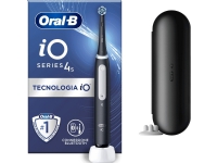 Oral-B iO 4S, Voksen, Vibrerende tannbørste, Daglig stell, Sensitiv / Myk, Super sensitive, Whitening, Sort, Rund, Batteri Helse - Tannhelse - Elektrisk tannbørste