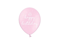 Bilde av Lyserød Happy Birthday Ballon, 6 Stk