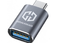 GrauGear USB 3.2 Gen2 Adapter Type-A zu Type-C Stecker - Adapter - Digital/Daten PC tilbehør - Kabler og adaptere - Adaptere