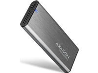 AXAGON EEM2-SG2 RAW BOX eksternt kabinett for M.2 SSD-er USB-C 3.2 Gen 2 - sølv PC-Komponenter - Harddisk og lagring - Harddisk tilbehør