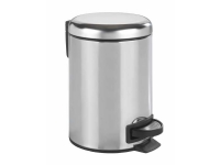 WENKO 22444100, 3 l, Rund, Rustfritt stål, Sølv, Plast, Pedal