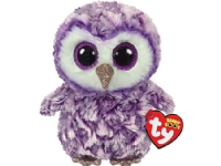 TY BOOS MOONLIGHT - purple owl 15cm 36325